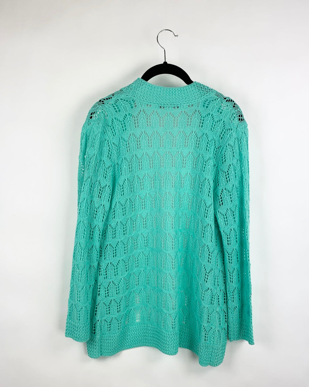 Green Knitted Cardigan - Small