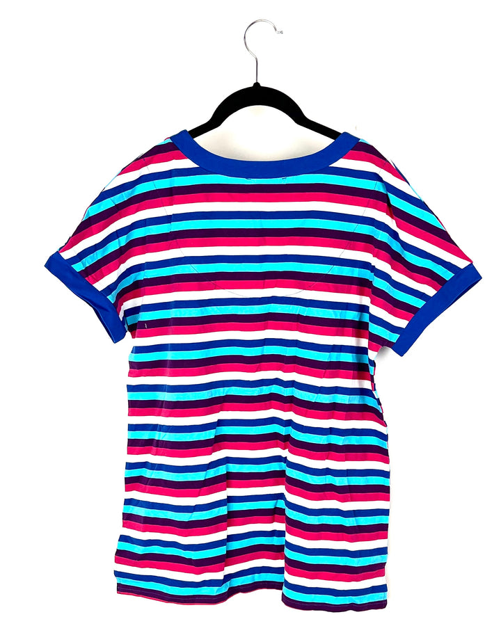 Multi Color Striped Shirt - Size 6-8