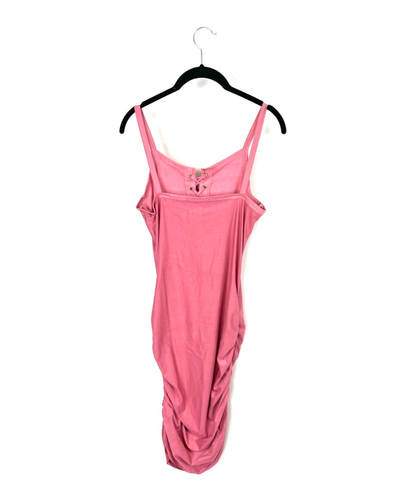 strapless open back dress Rose Texture Dress- Small, Medium, Large – The Fashion Foundation
