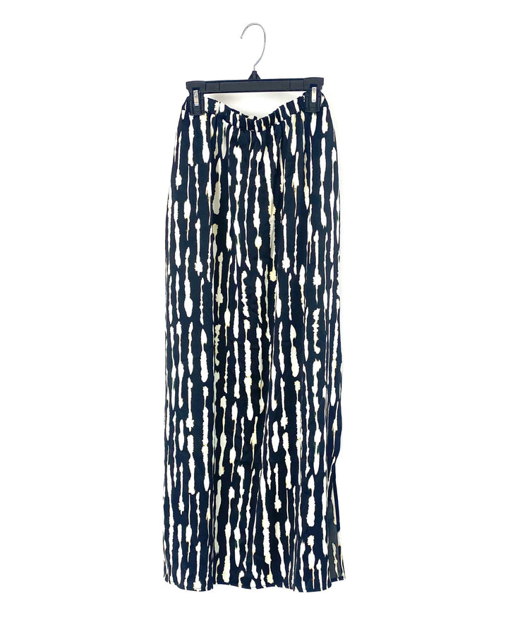 Black Printed Skirt - Size 8/10 and 12W