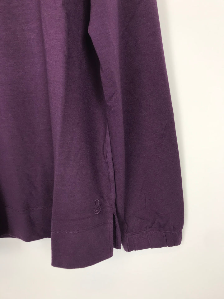 Purple Long Sleeve Top - Size 6-8