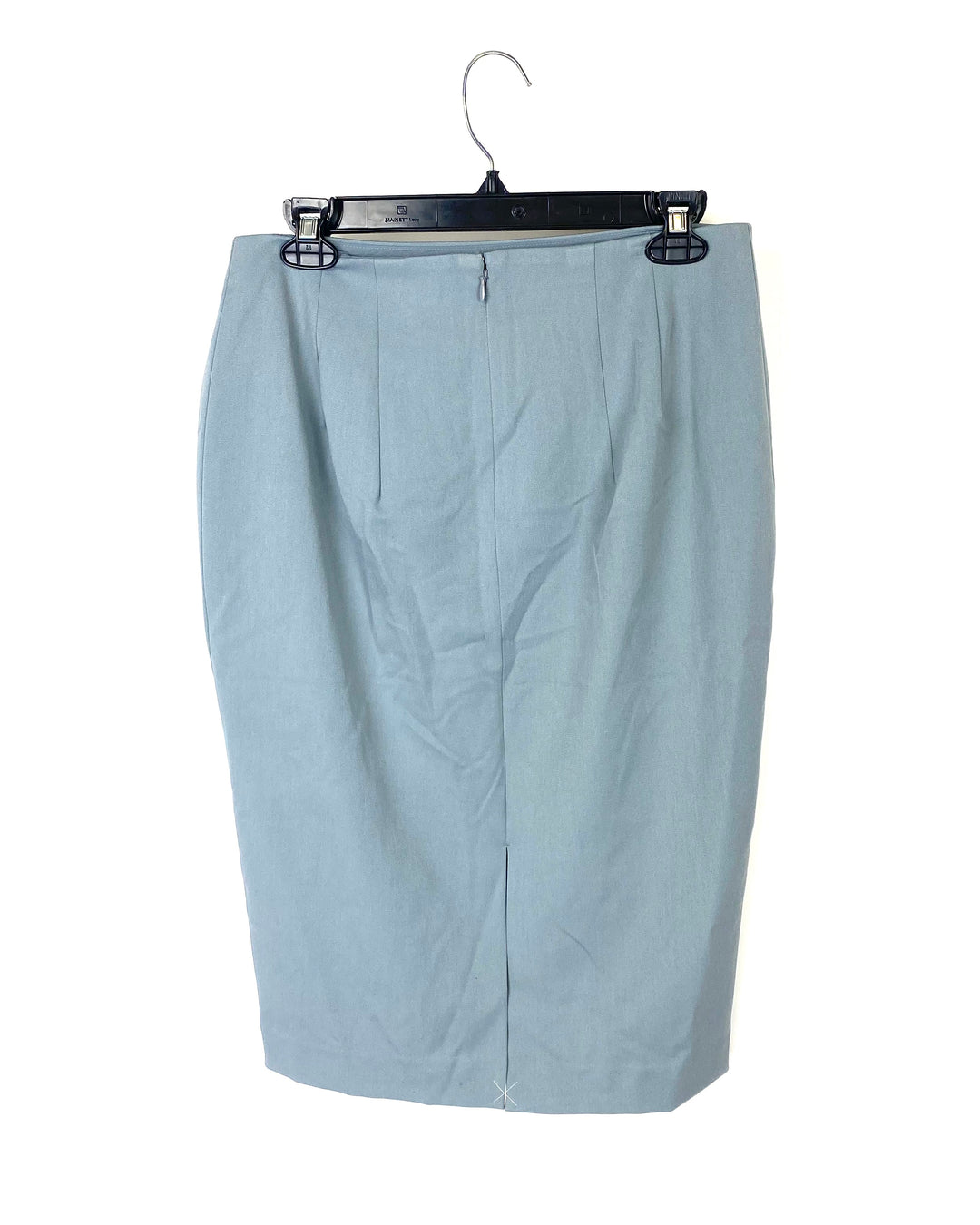 Pencil Blue Grey Skirt - Size 8