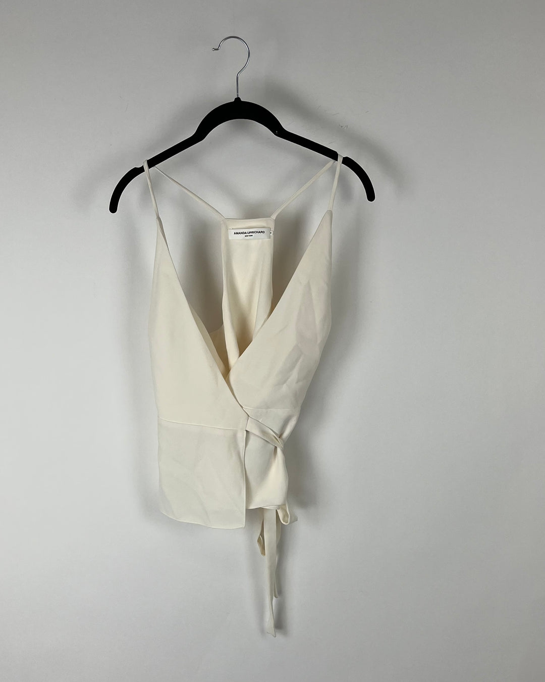 Cream V-neck Flowy Top - Small