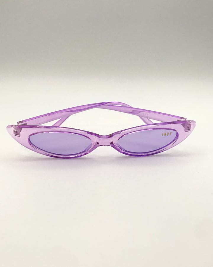 Purple Slim Lens Sunglasses