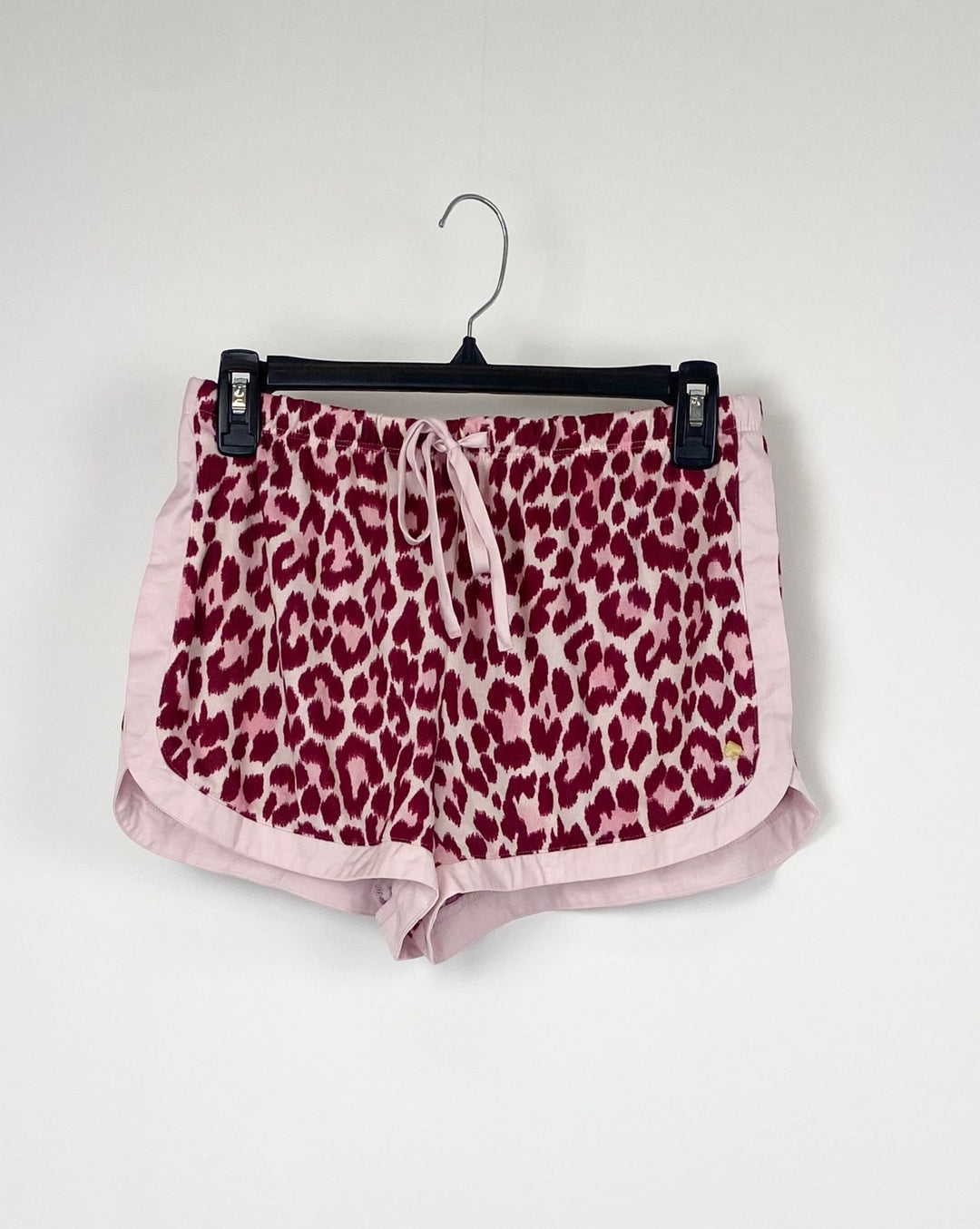 Soft Pink Cheetah Print Pajama Shorts - Small
