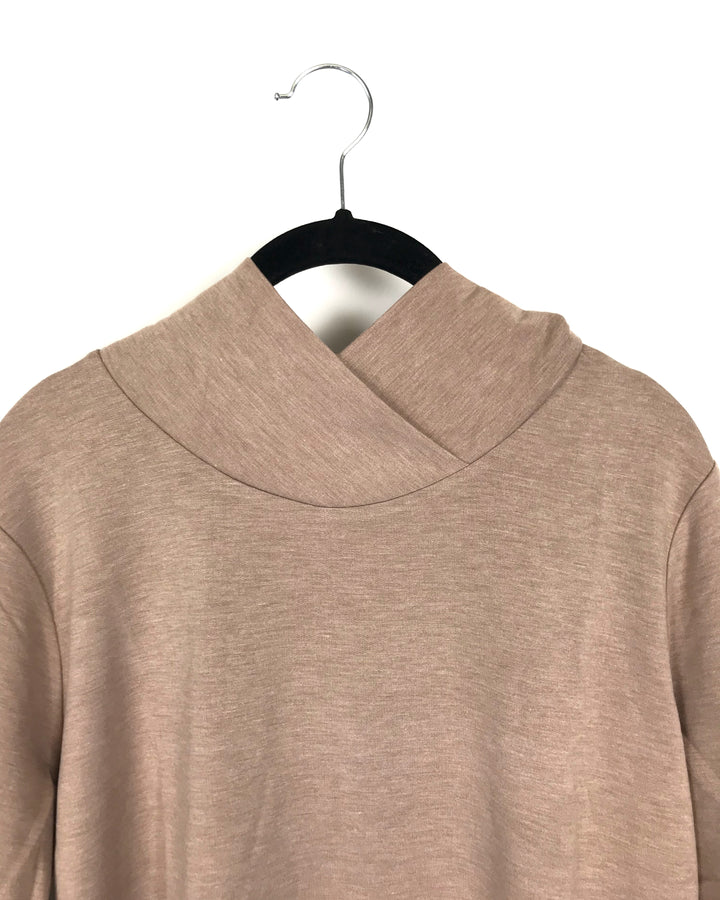 Beige Long Sleeve Top- Size 6-8