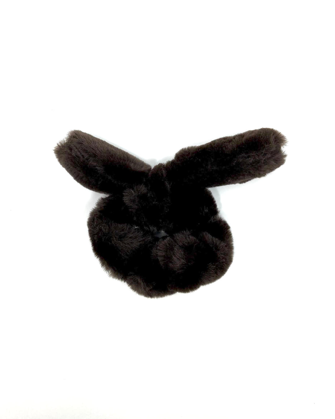 Dark Brown Bunny Ears Scrunchie