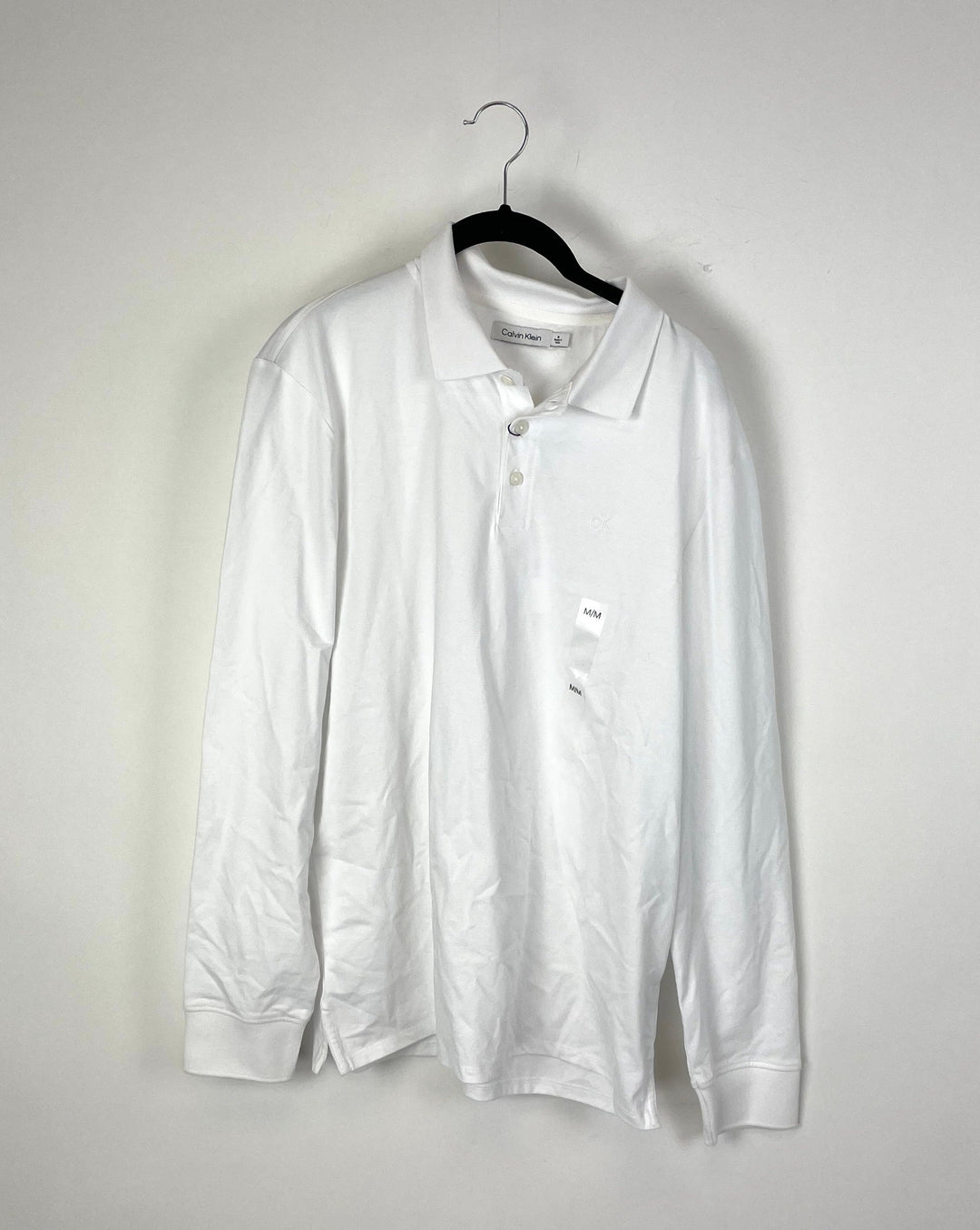 MENS Long Sleeve White Shirt  - Medium