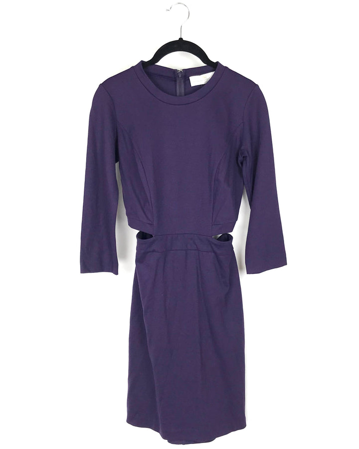 Purple Cut-Out Dress - Small