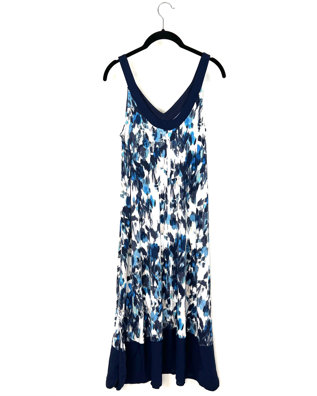 Blue And White Loungewear Dress - Small