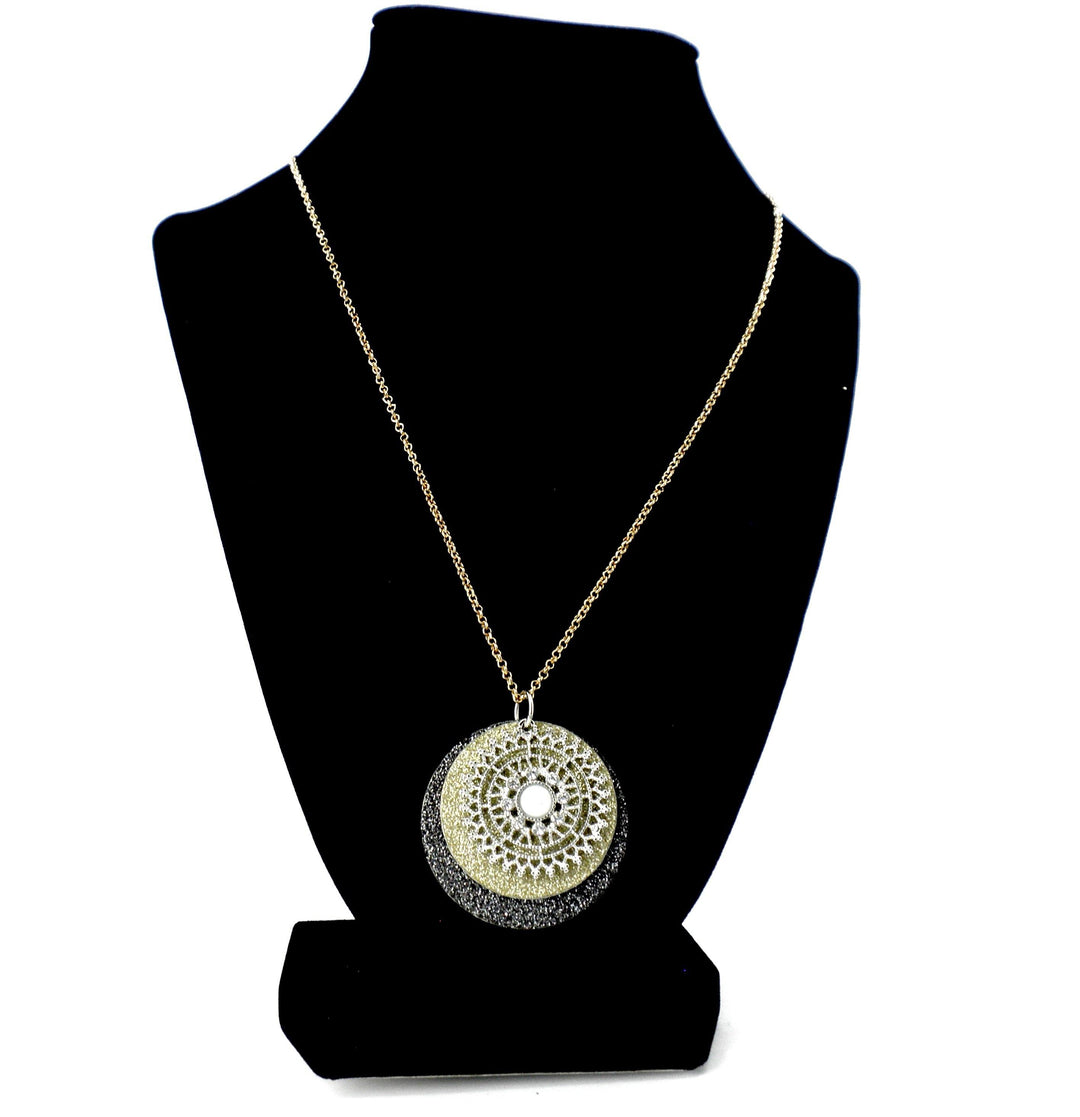 Glitter Discs Necklace - The Fashion Foundation - {{ discount designer}}