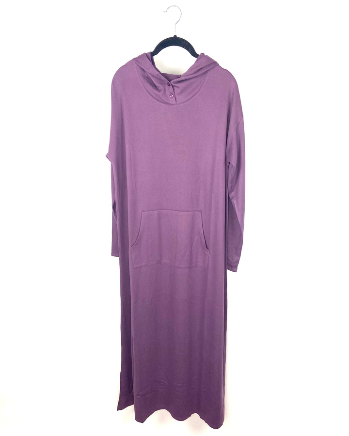 Purple Long Sleeve Lounge Dress - Size 6/8