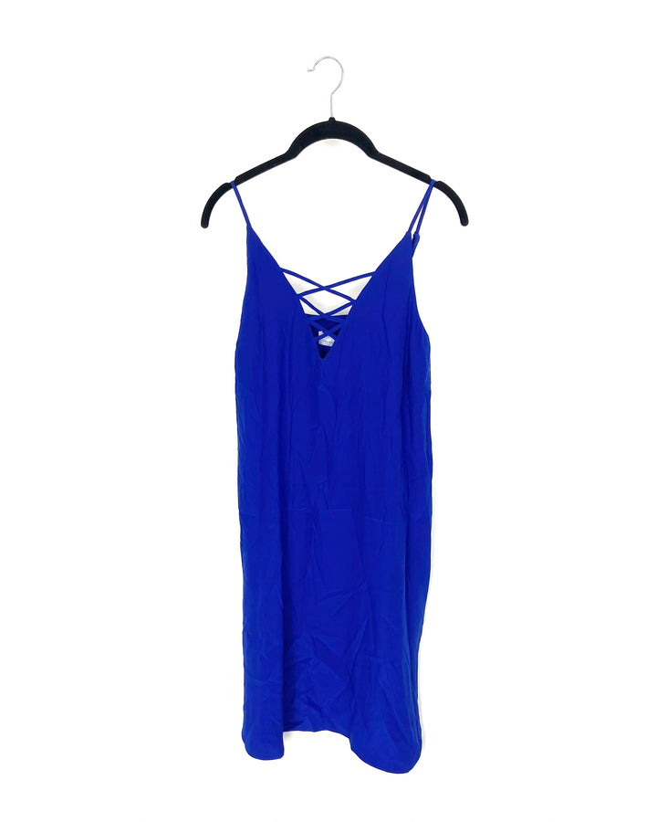 Blue Criss Cross Dress - Size 4-6