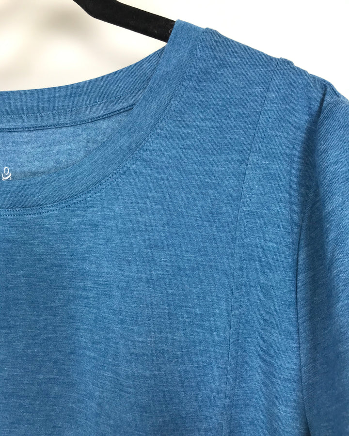 Blue Short Sleeve Top - Small