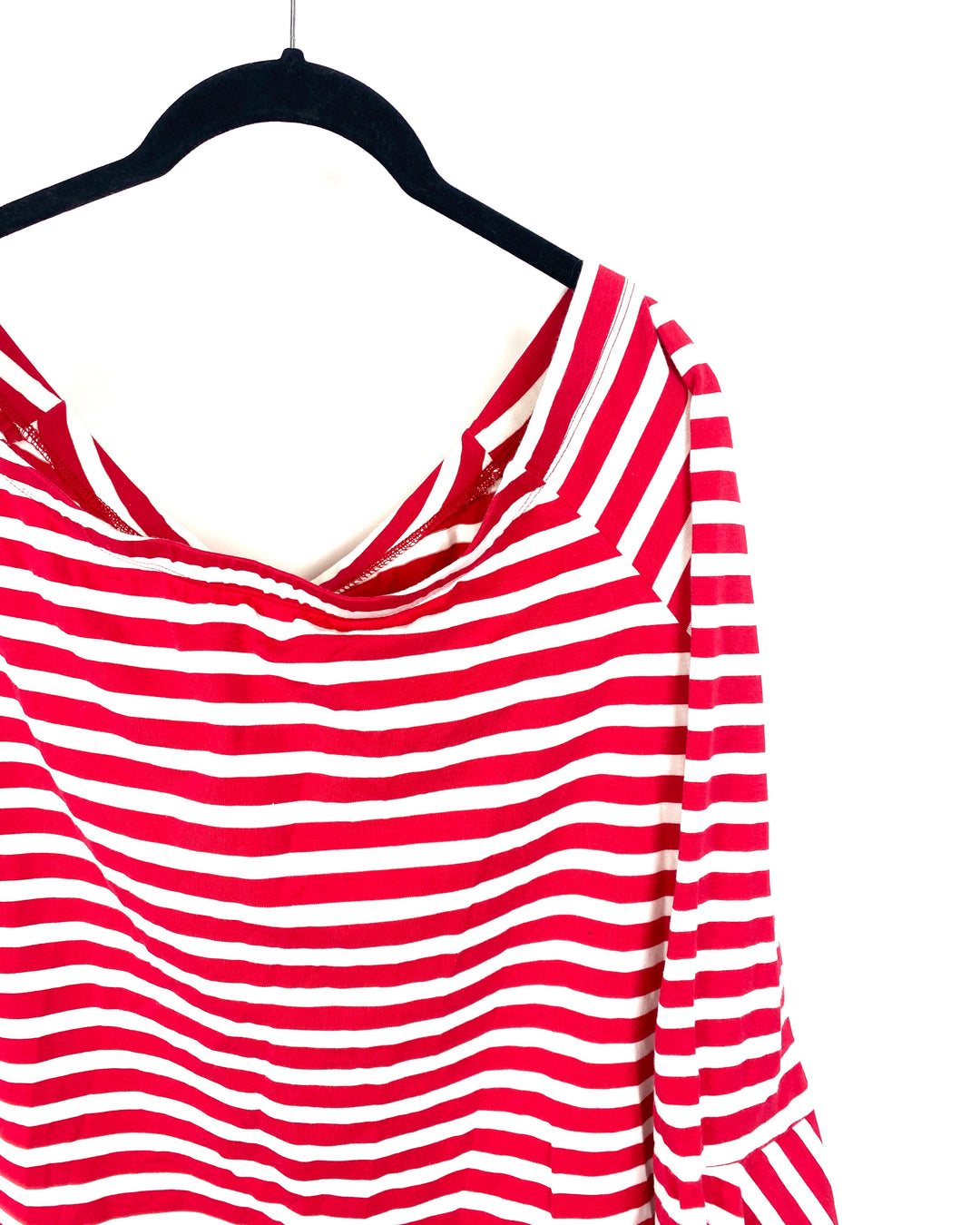 Red And White Striped Top - Size 6/8