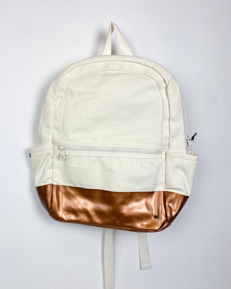 Cream and Gold Backpack