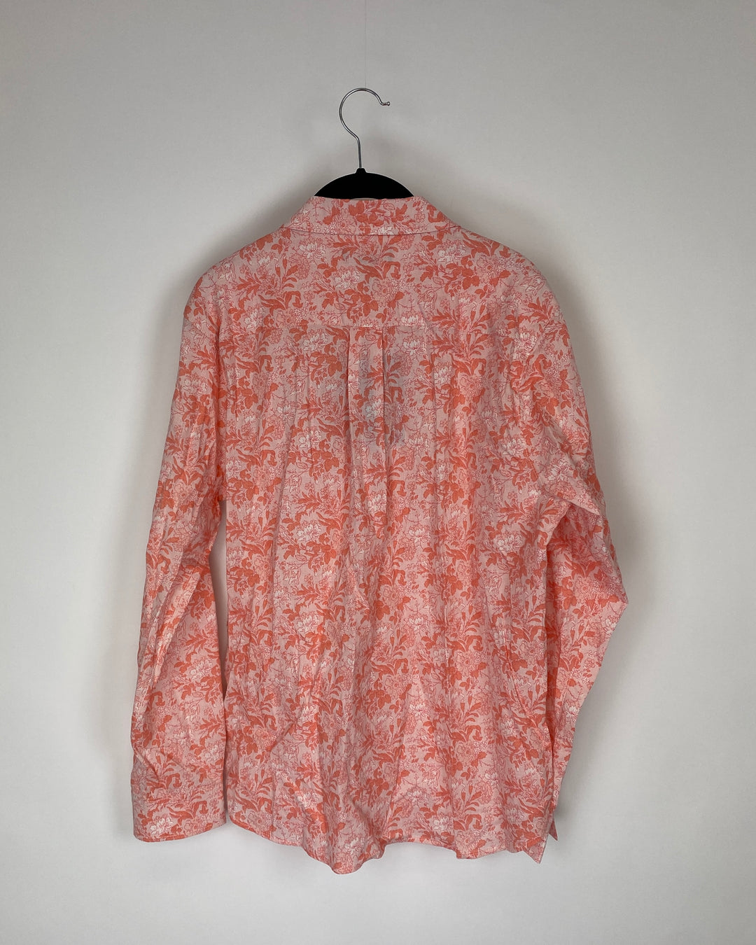 Coral Floral Blouse - Small