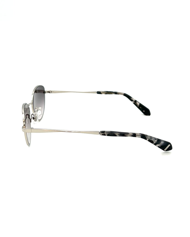 Silver Oval Shape Sunglasses