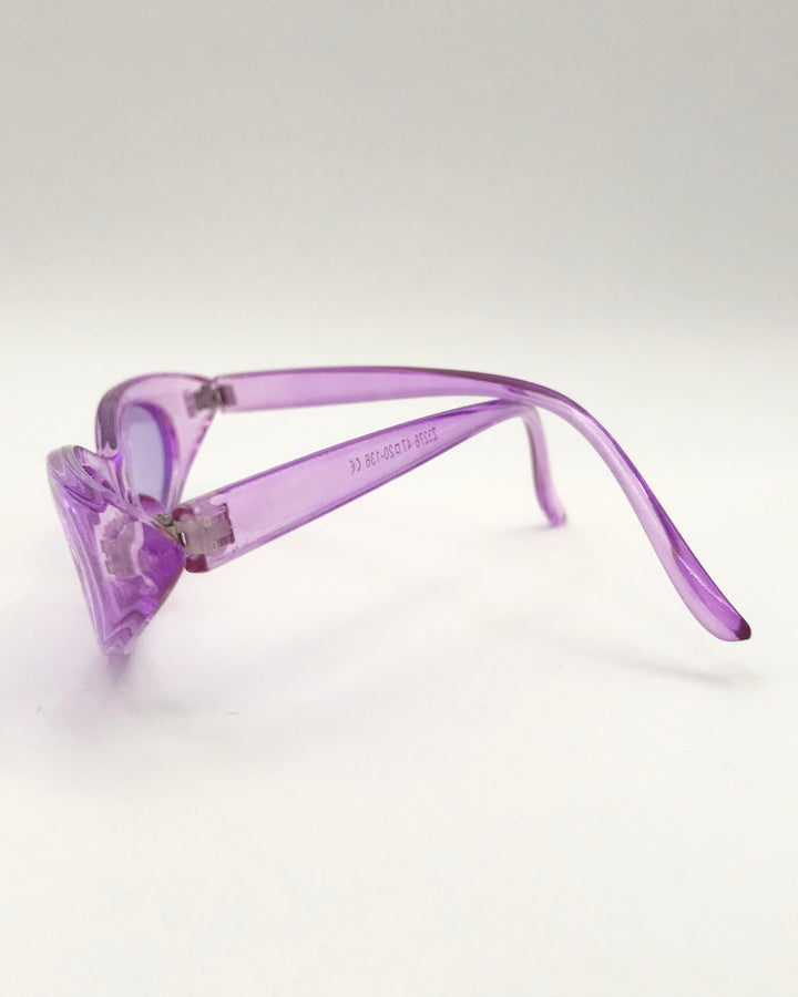 Purple Slim Lens Sunglasses