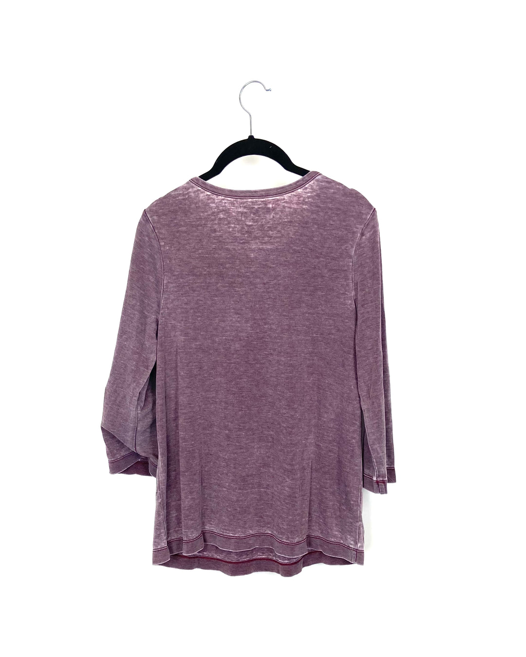 Plum Long Sleeve Top - Size Small