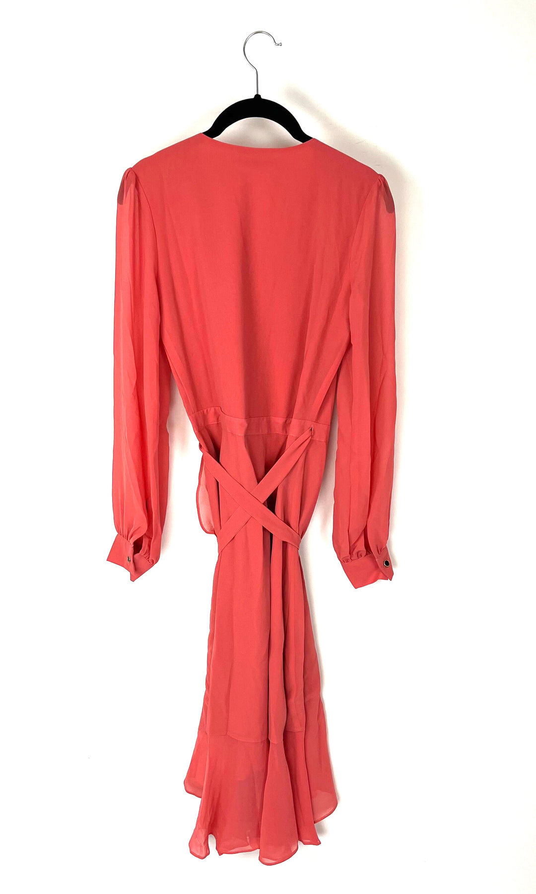 Coral Long Sleeve Dress - Size 0 and 2