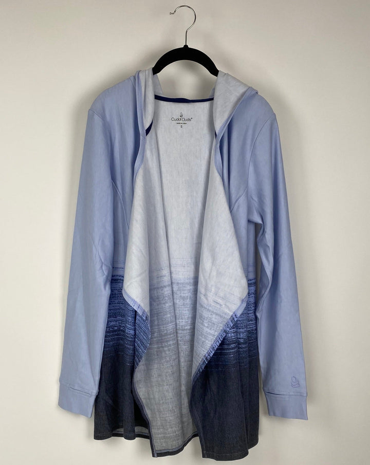 Blue Ombre Cardigan - Extra Small, Small, Medium