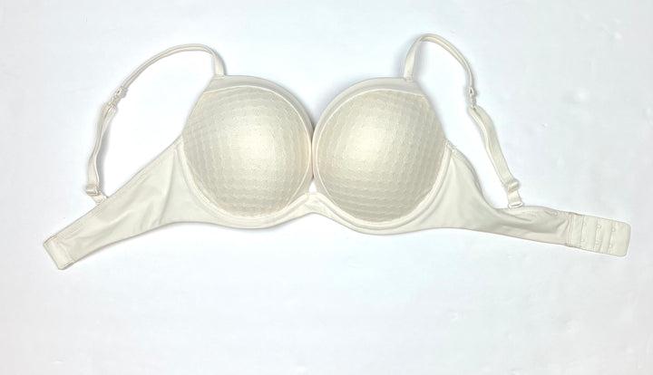 White Textured Bra - Size 34D