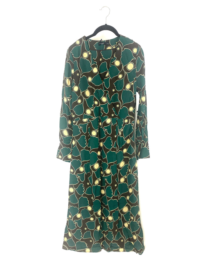 Green Abstract Dress - Size 2