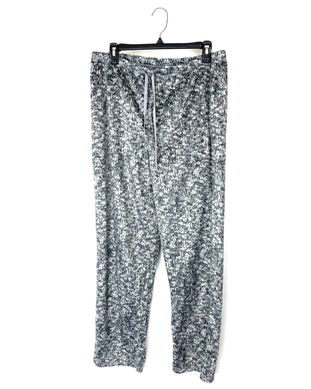 Gray Printed Pajama Pants - Large