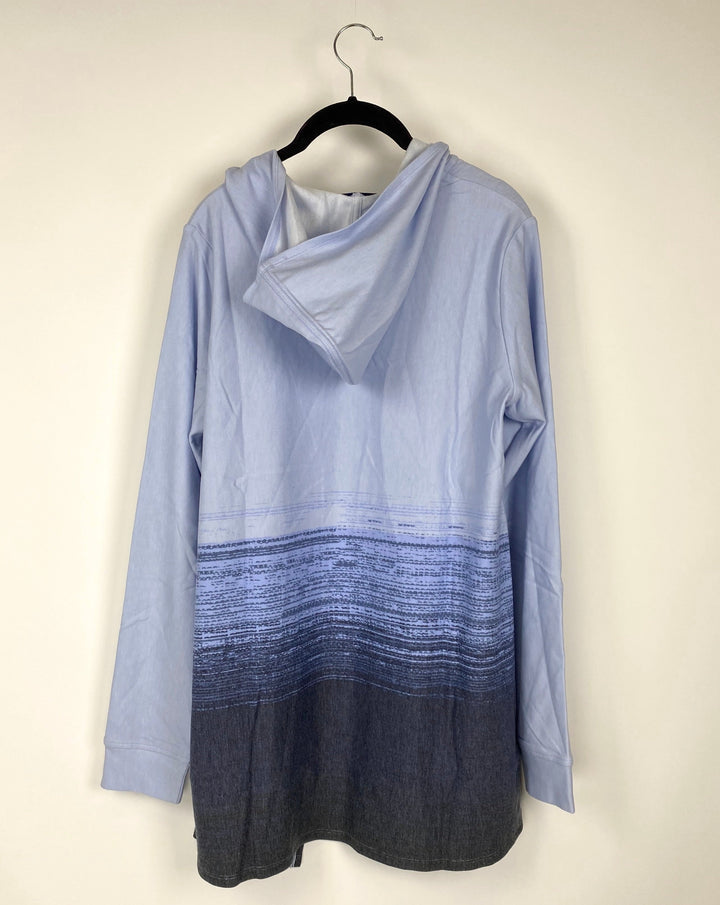 Blue Ombre Cardigan - Extra Small, Small, Medium