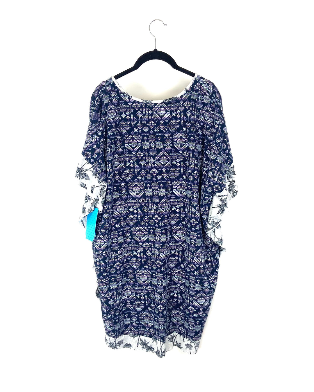 Ruffle V-Neck Nightgown - Small