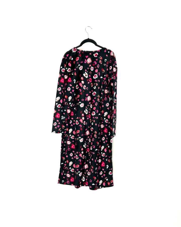 Black and Pink Cheetah Nightgown - Small/Medium