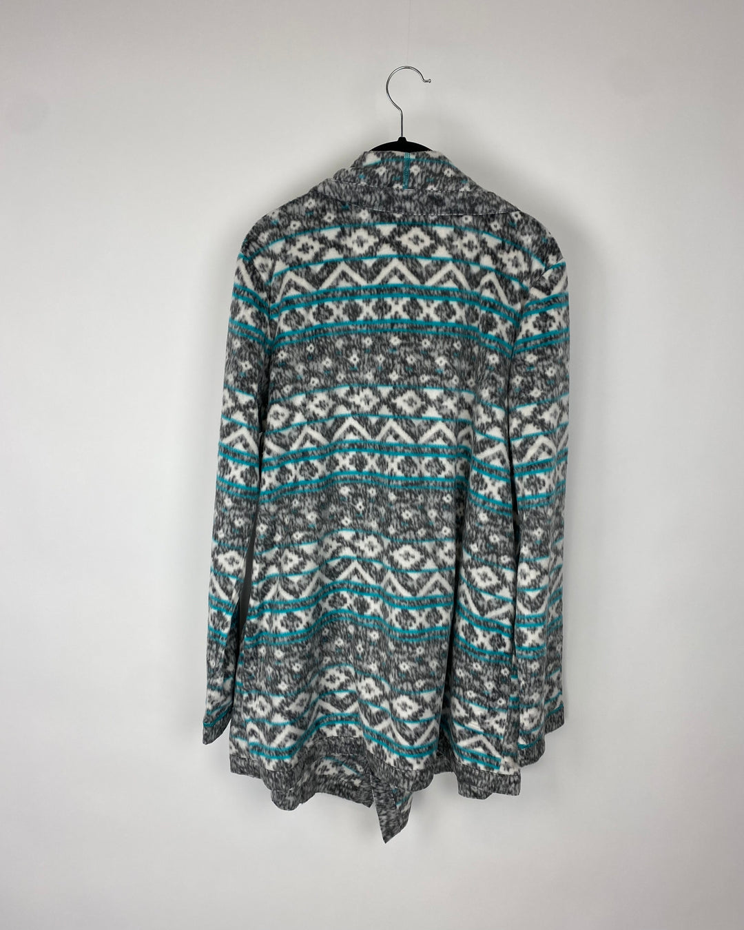 Soft Abstract Striped Cardigan - Large