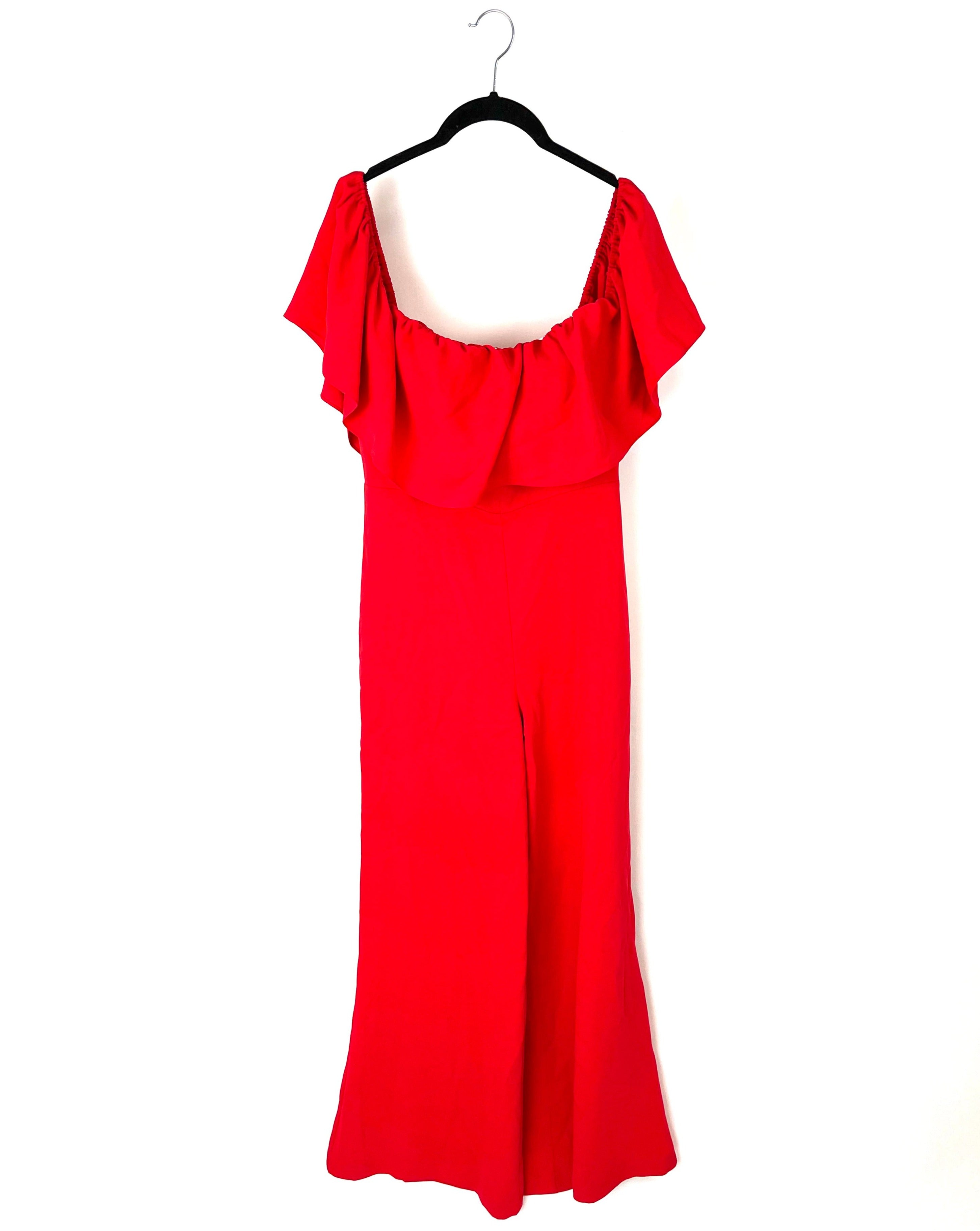 Amanda uprichard red jumpsuit outlet