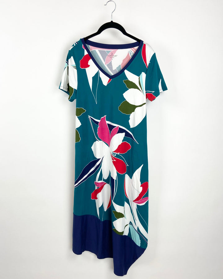 Floral Short Sleeve Dress - Small/Medium