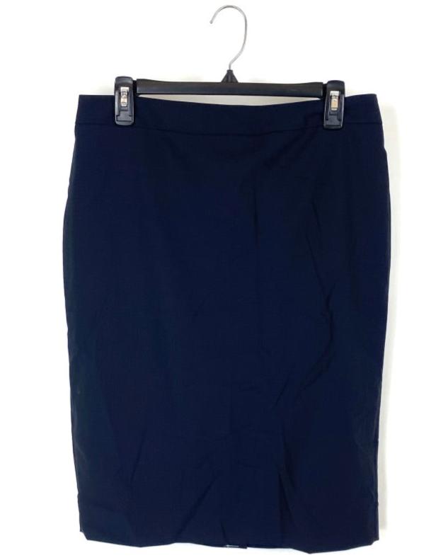 Dark Navy Fitted Skirt - Size 4