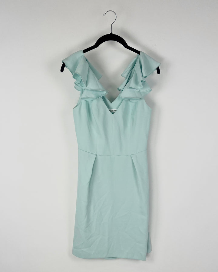 Mint Ruffle Dress - Small