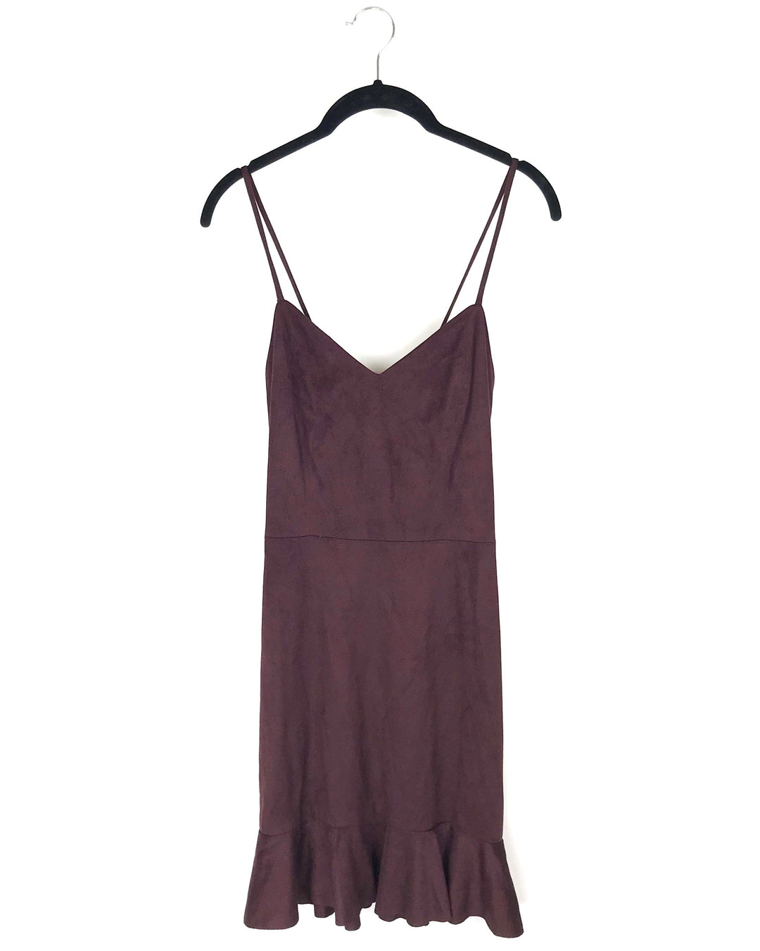 Deep Mauve Ruffle Dress - Small