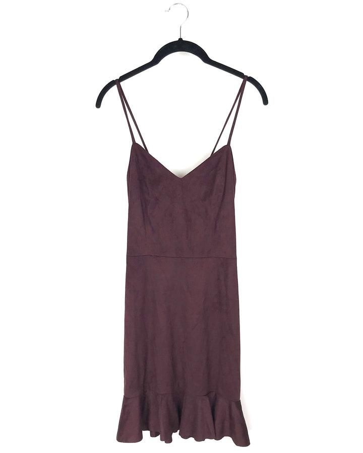 Deep Mauve Ruffle Dress - Small