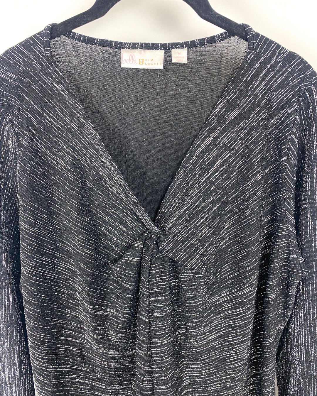 Black and Silver Metallic Top - Medium/Large & Large/Extra Large