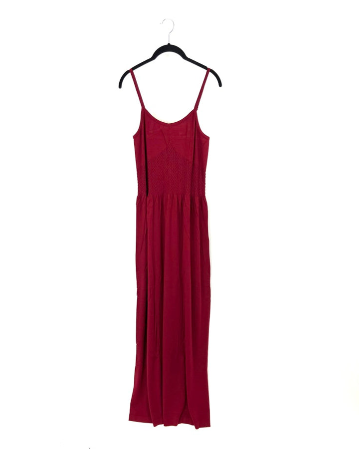 Burgundy Cami Maxi Dress - Large