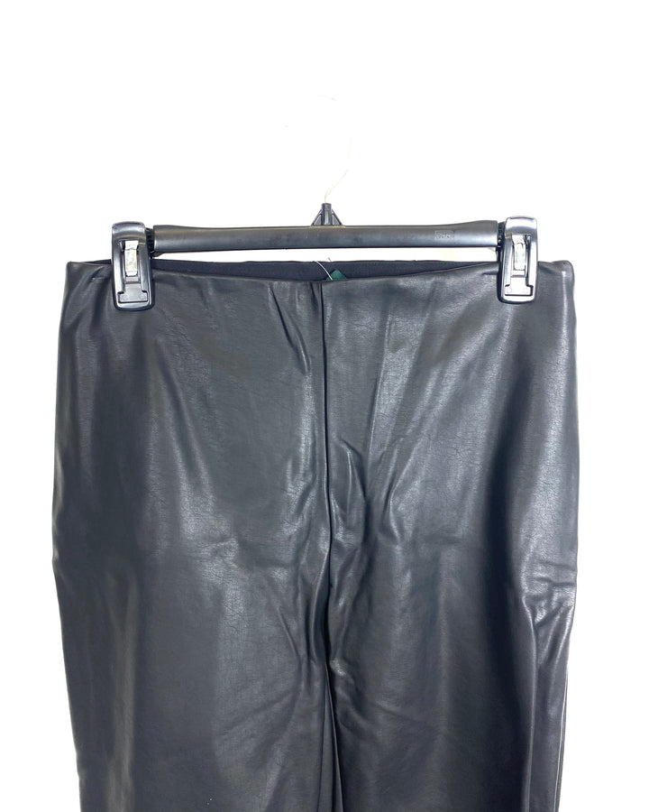 Faux Leather Pants - Size 4
