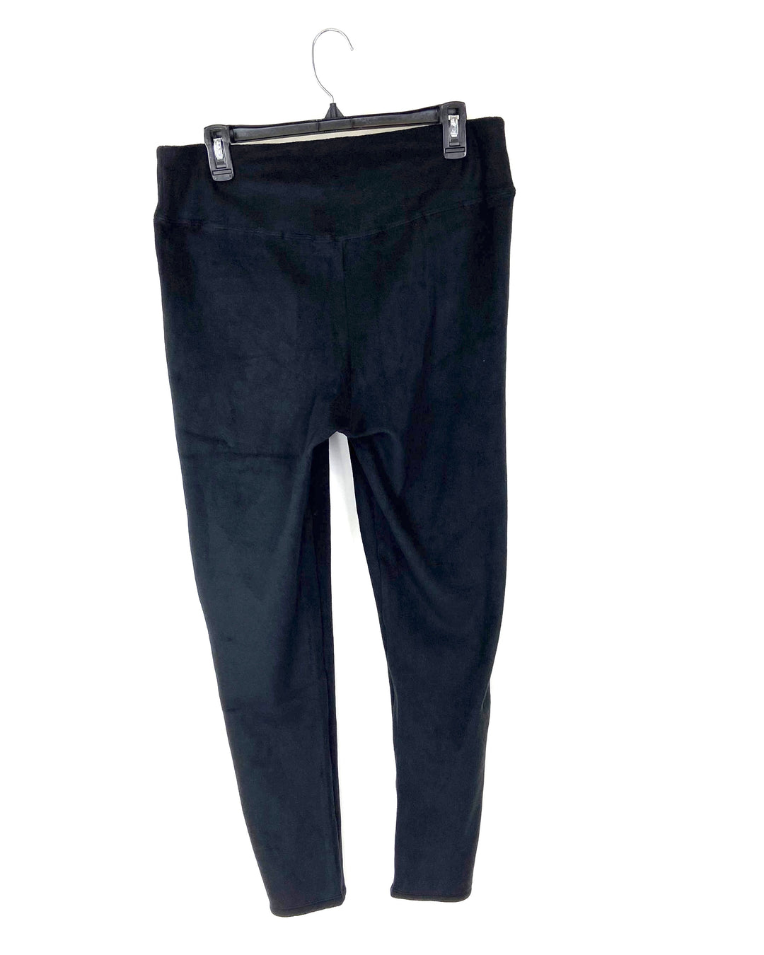 Black Fleece Leggings - Large