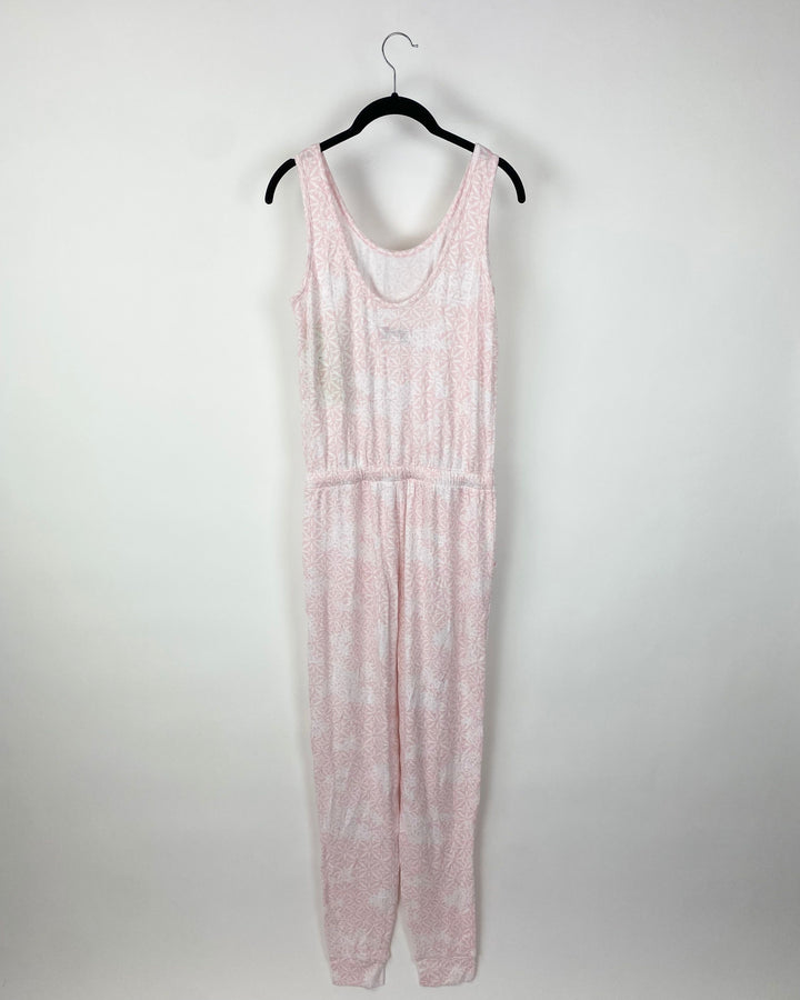 Pink And White Jumpsuit - Extra Small, Small