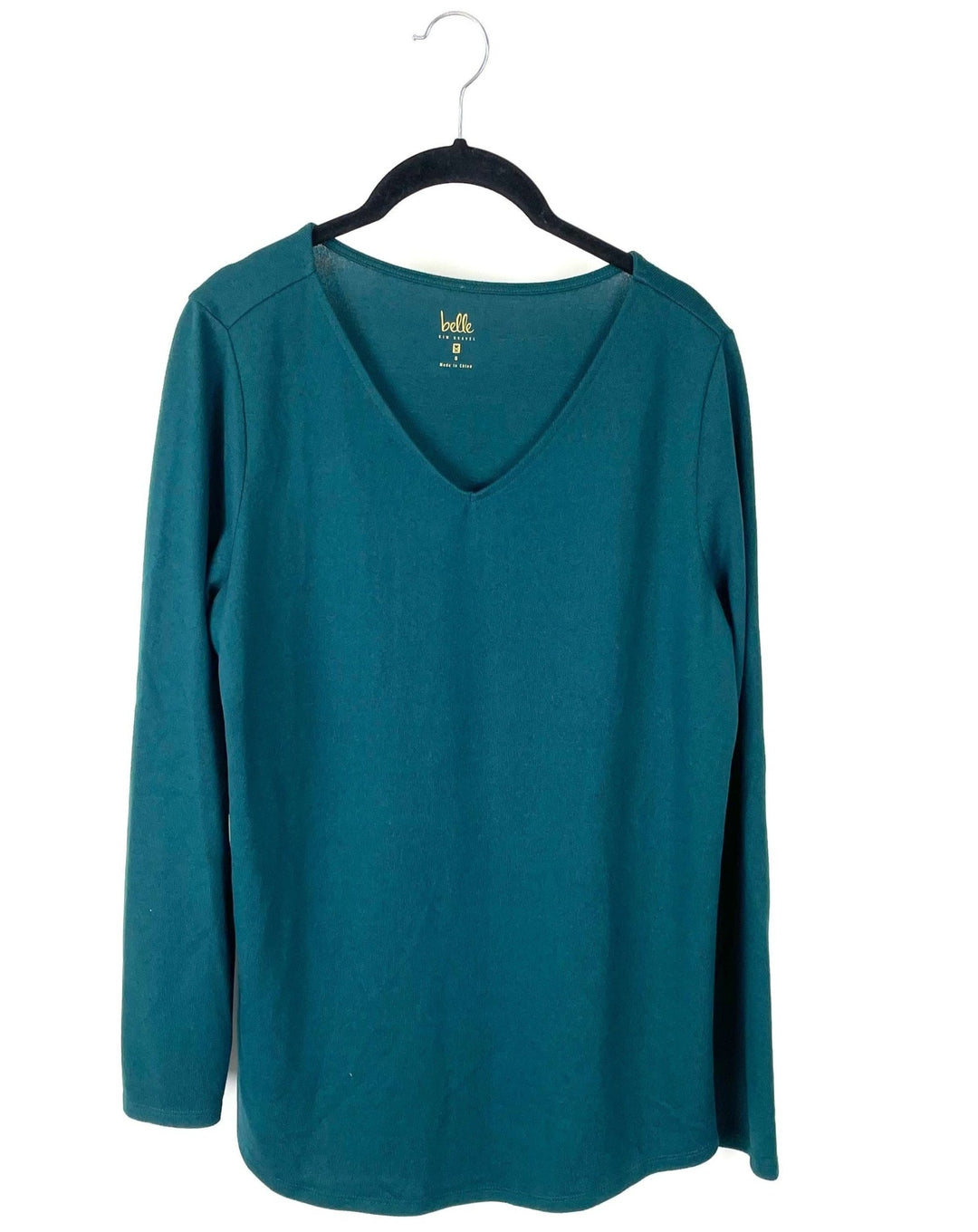 Emerald Green Long Sleeve Top - Small/Medium