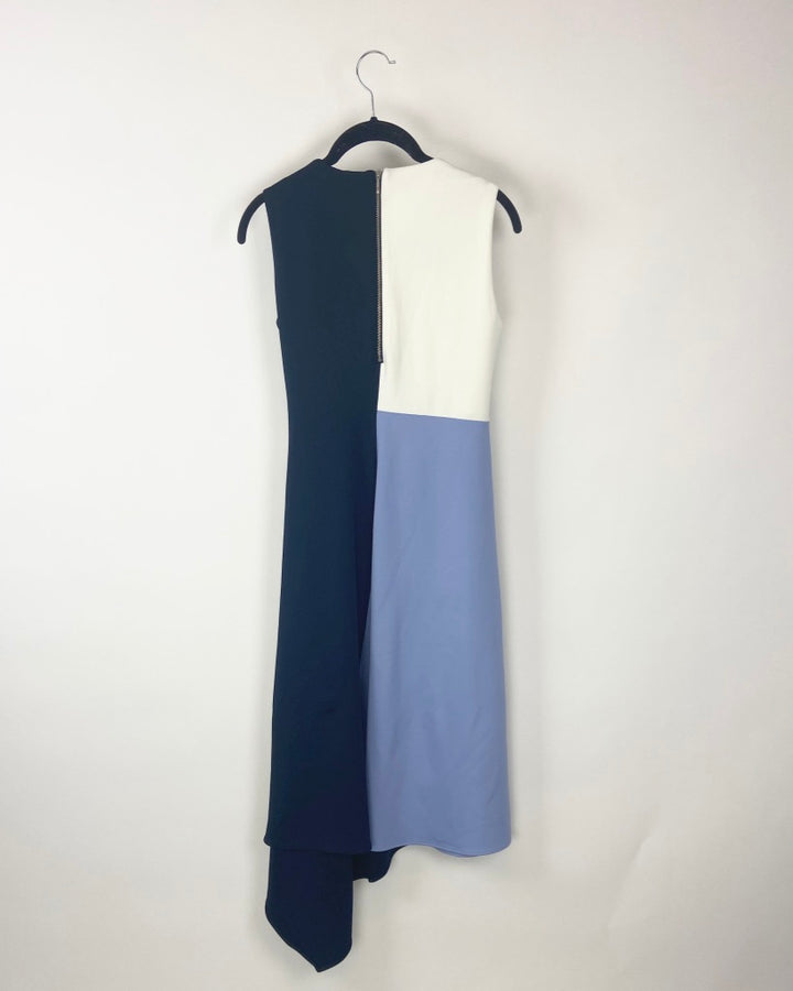 Blue Colorblock Dress - Size 2