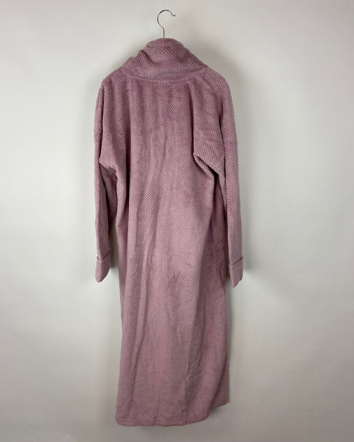 Carnation Pink Zip Up Robe - Size 6/8