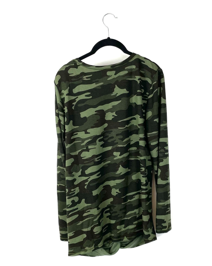 Camouflage Long Sleeve Top - Small/Medium