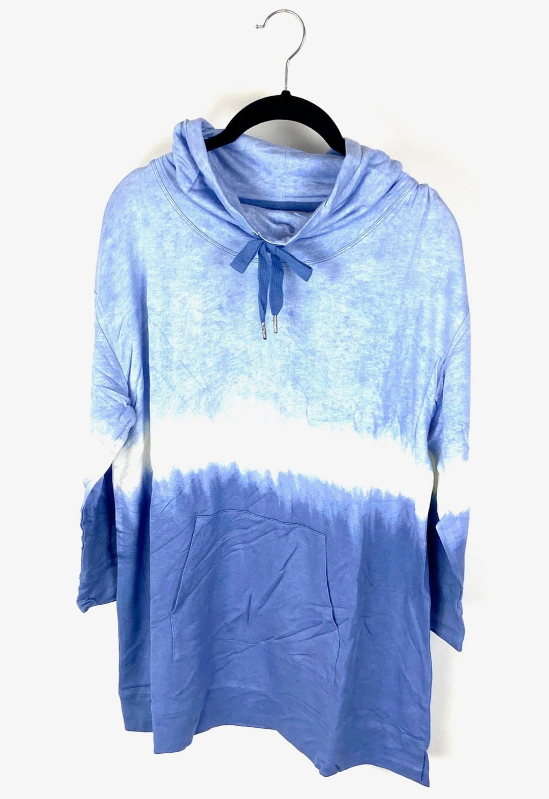 Blue  Mock Neck Long Sleeved Top - Small