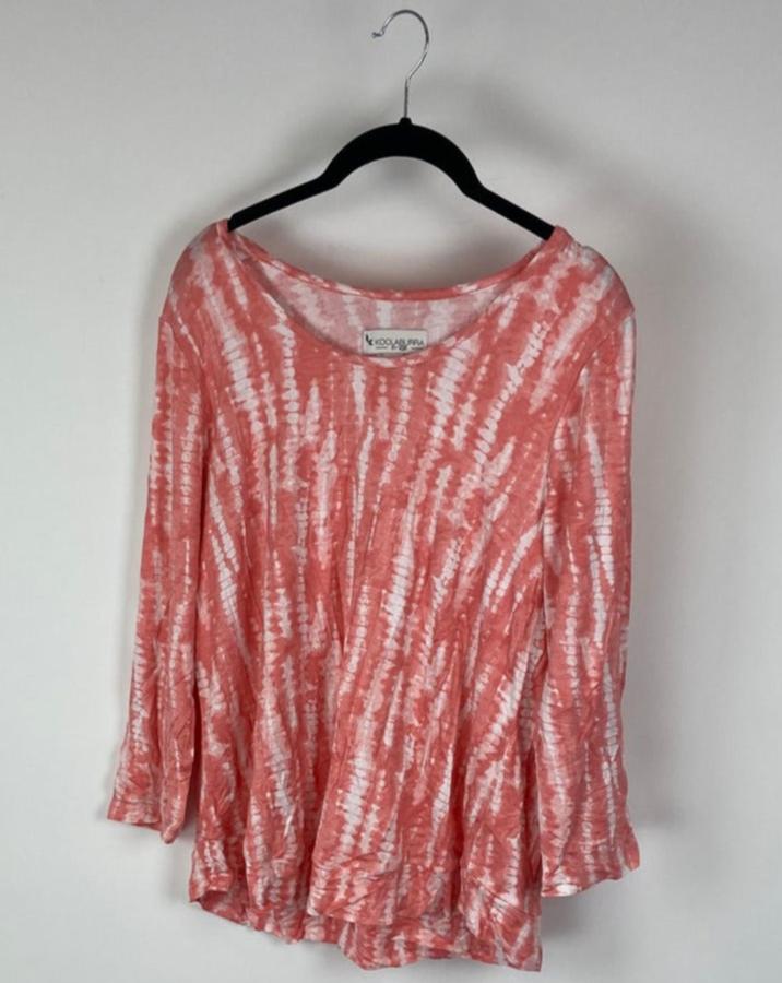 Orange Tie Dye Lounge Top- Small